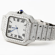 Iced Out Automatic Bust Down Moissanite Men's Watch