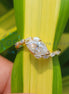 Marquise Cut Side Stone Lab Grown Unique Rings