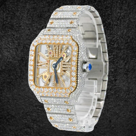 Skeleton Moissanite Diamond Luxury Hip Hop Watches