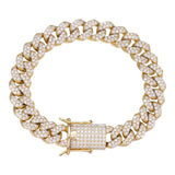 Colorless Moissanite Classic Miami Cuban Link Bracelet
