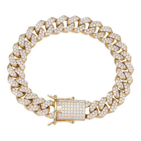 Colorless Moissanite Classic Miami Cuban Link Bracelet