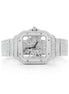 Skeleton Full White Moissanite Luxury Watch For Men's