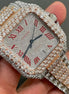 Luxury Custom Dual Tone Moissanite Iced Out Watch
