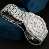 Arabic Numeric Moissanite Diamond Watch