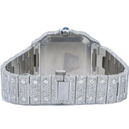 Colorless Moissanite Roman Dial Hip Hop Watch