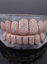 8 On 8 Moissanite Diamond 10k Rose Gold Plated Grillz