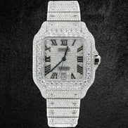 Fully Iced Out Moissanite Luxury Hip Hop Watch