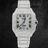 Fully Iced Out Moissanite Luxury Hip Hop Watch