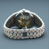 Arabic Dial Dual Tone Moissanite Hip Hop Watch