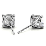 Solitaire Cushion Cut Moissanite Small Earrings