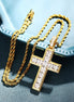 Princess Cut Moissanite Criss Cross Men's Hip Hop Pendant