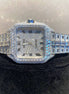 Roman Dial Bust Down Moissanite Automatic Watch