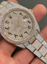 Rose & White Tone Moissanite Luxury Automatic Watch