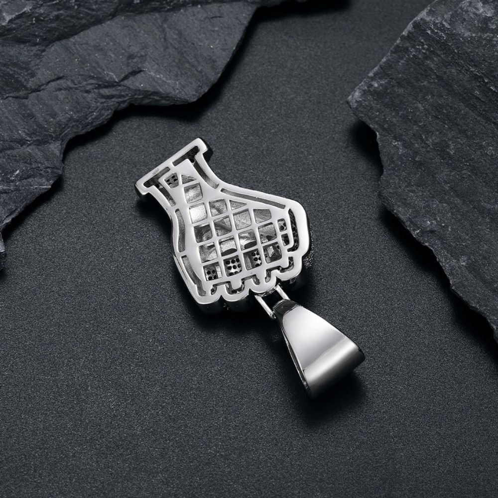 925 Silver Moissanite Diamond Hip Hop Pendant