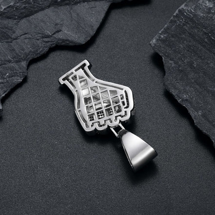 925 Silver Moissanite Diamond Hip Hop Pendant