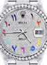 Automatic Stainless Steel Elegant Moissanite Fancy Watch