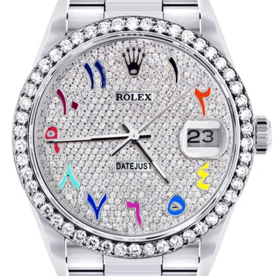 Automatic Stainless Steel Elegant Moissanite Fancy Watch