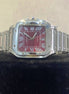 Roman Numeric Red Dial Luxury Men's Wrist Watch