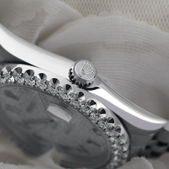 Arabic Number Date Just Automatic Moissanite Watch