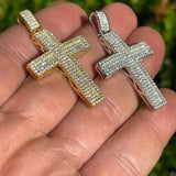 Handcrafted Moissanite Diamond Cross Pendant