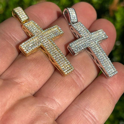 Handcrafted Moissanite Diamond Cross Pendant