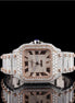 Dual Tone D Color Moissanite Luxury Wrist Watch