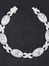 925 Sterling Silver Iced Out Eye Infinity Link Bracelet