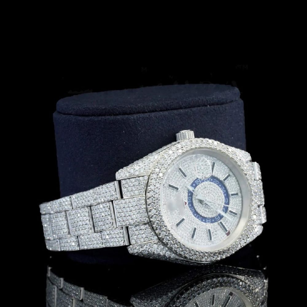 Moissanite Automatic Elegant Wrist Watch