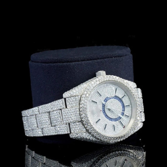 Moissanite Automatic Elegant Wrist Watch