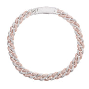 Dual Tone Hip Hop Luxury Moissanite Cuban Chain