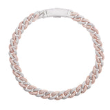 Dual Tone Hip Hop Luxury Moissanite Cuban Chain