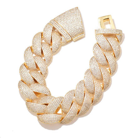 Crub Link Cuban Moissanite Bracelet