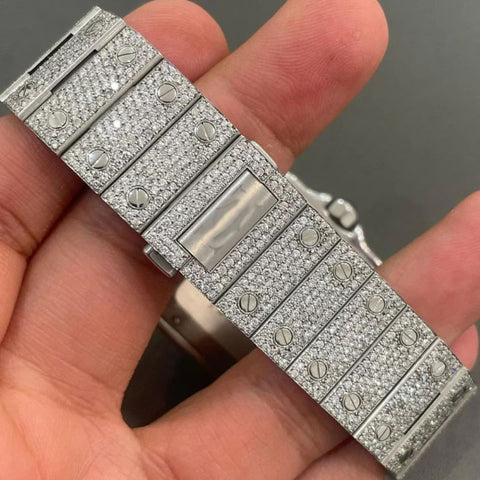 Moissanite Automatic Arabic Dial Handcrafted Watch