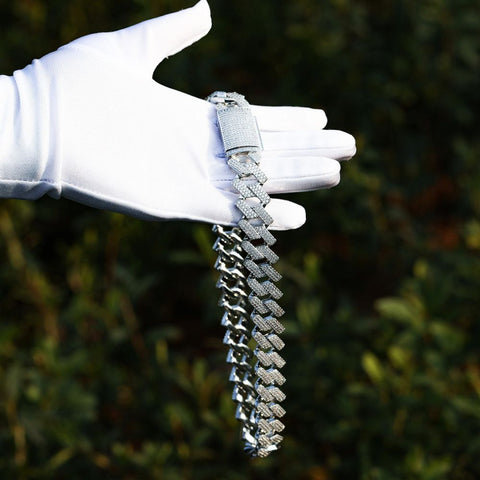 Cuban Square Link Moissanite Luxury Chain
