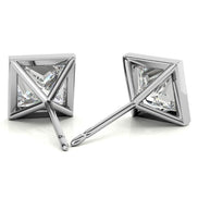 Everyday Wear Princess Cut Moissanite Earrings