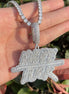 Iced Out Letter Baguette Cut Moissanite Pendant Rapper