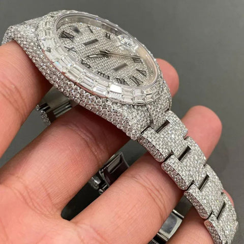 Datejust Moissanite Iced Out Luxury Men's Watch