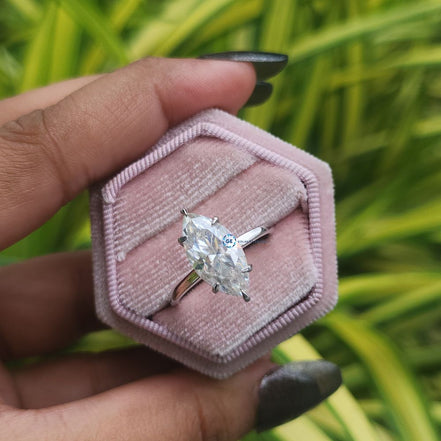 3 Carat Marquise Cut Lab Grown Diamond Ring