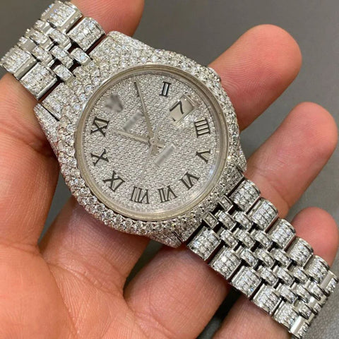 Datejust Iced Out Moissanite Luxury Watch