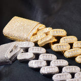 Iced Out Baguette Cuban Link Moissanite Bracelet