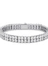 Double Row Round Moissanite Tennis Bracelet