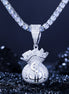 Moissanite Diamond Money Band Men's Pendant