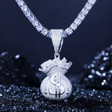 Moissanite Diamond Money Band Men's Pendant