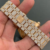 Stainless Steel Moissanite Luxury Wrist Watch For Men's