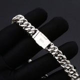 Round Cut Moissanite Diamond Miami Cuban Chain For Men's