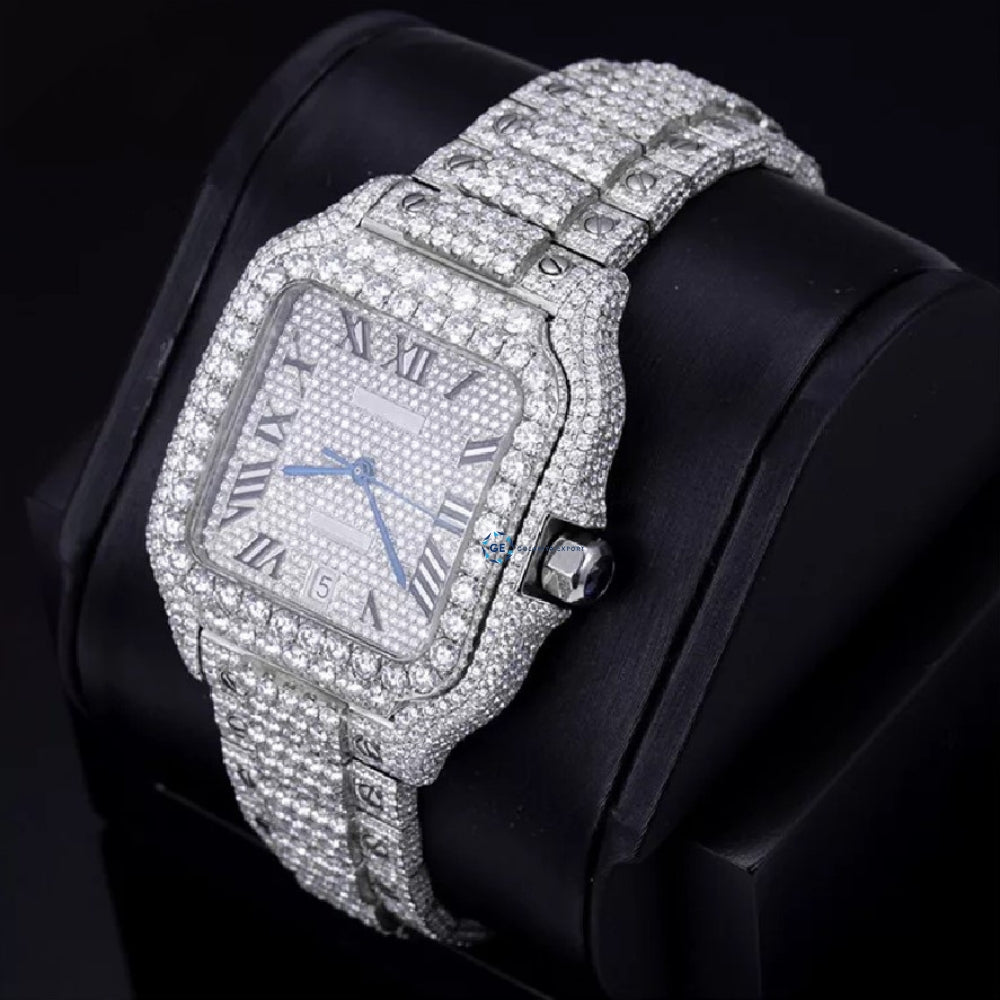 Romen Numeric Moissanite Automatic Mechanical Watch