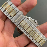 Moissanite Iced Out Wrist Watch For Men's