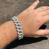 Classic Miami Cuban Link Moissanite Bracelet Iced Out