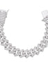 Baguette Moissanite Miami Cuban Link Bracelet