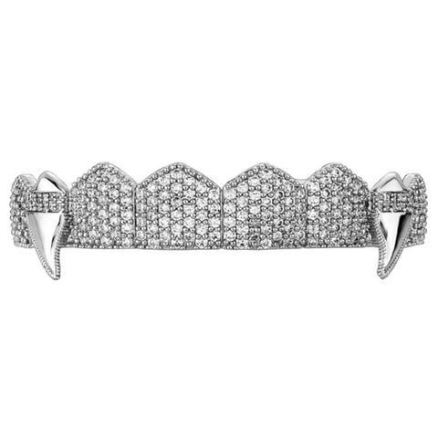 Vampire Teeth Moissnaite Diamond Top Bottom Grill Set Men Women